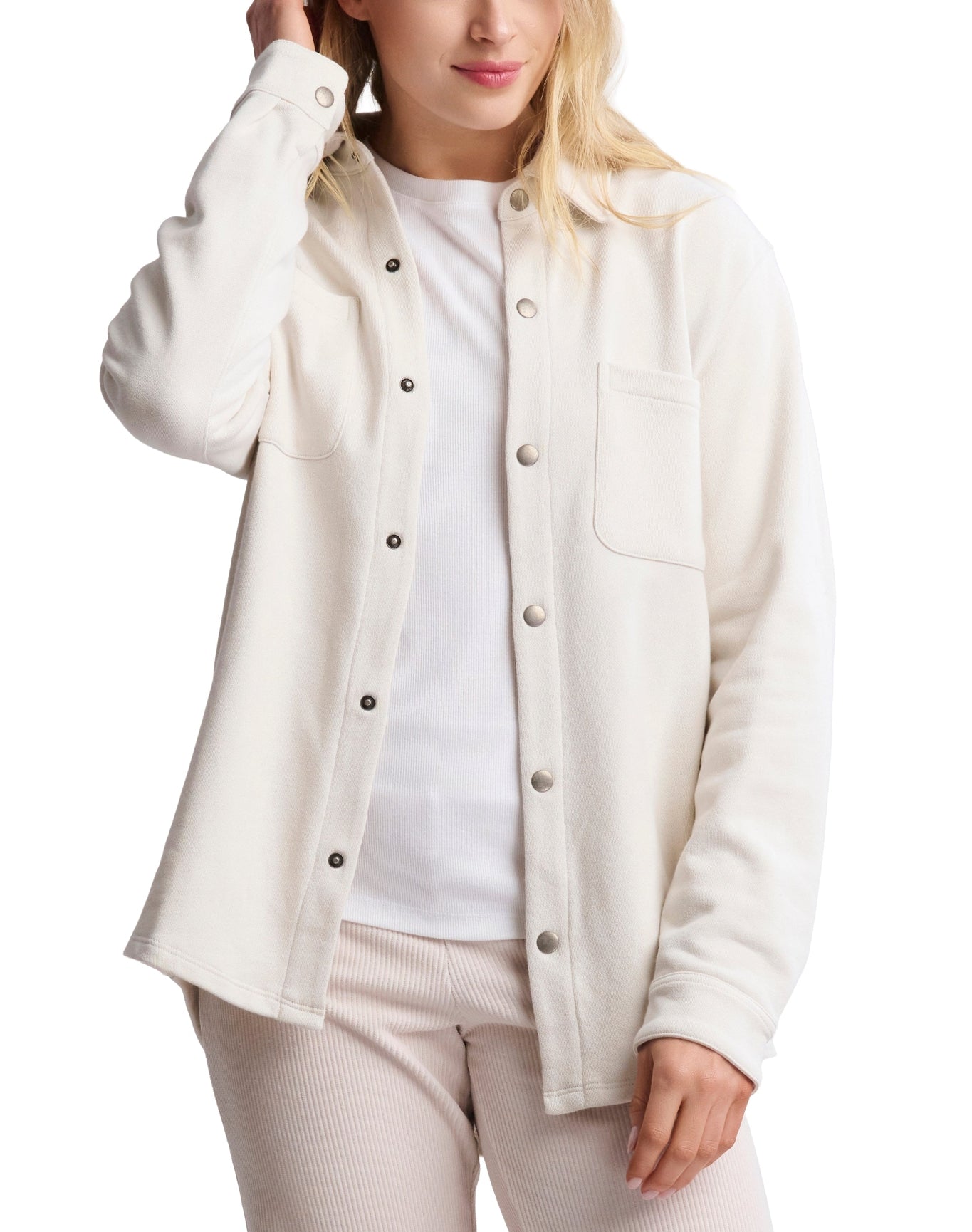 Men | MC French Terry Shacket | Parchment