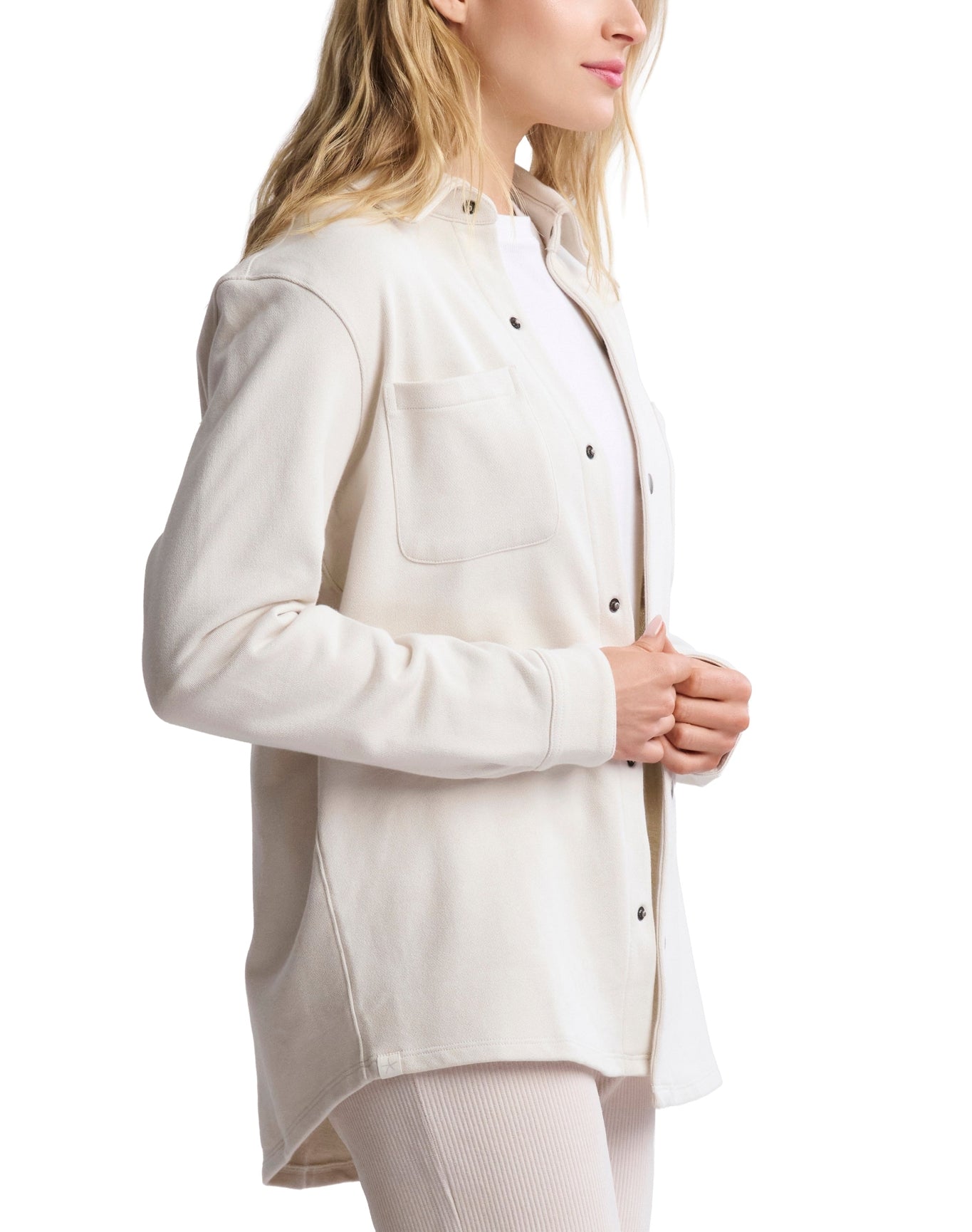 Men | MC French Terry Shacket | Parchment