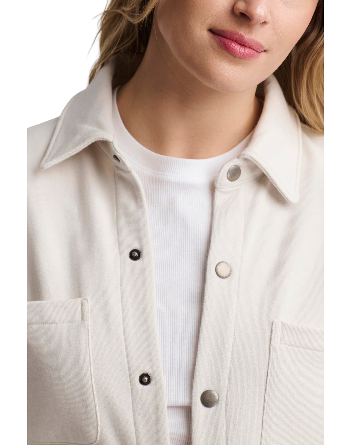 Men | MC French Terry Shacket | Parchment