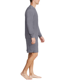 Men | MC s Brushed Fleece Split Neck Pullover | Coal