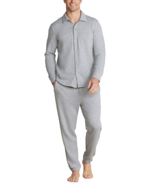 Men | MC s French Terry Jogger With Woven Placket | He Gray