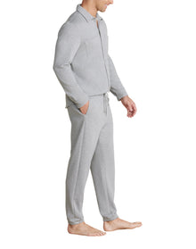 Men | MC s French Terry Jogger With Woven Placket | He Gray