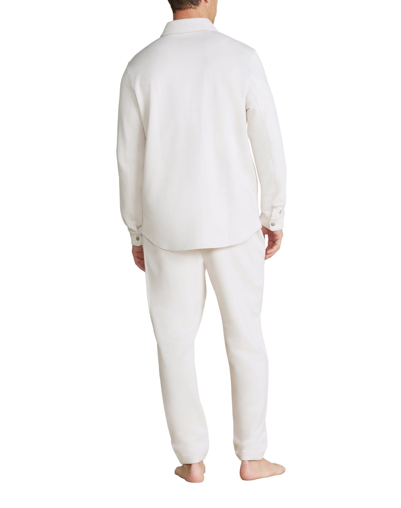 Men | MC s French Terry Jogger With Woven Placket | Parchment