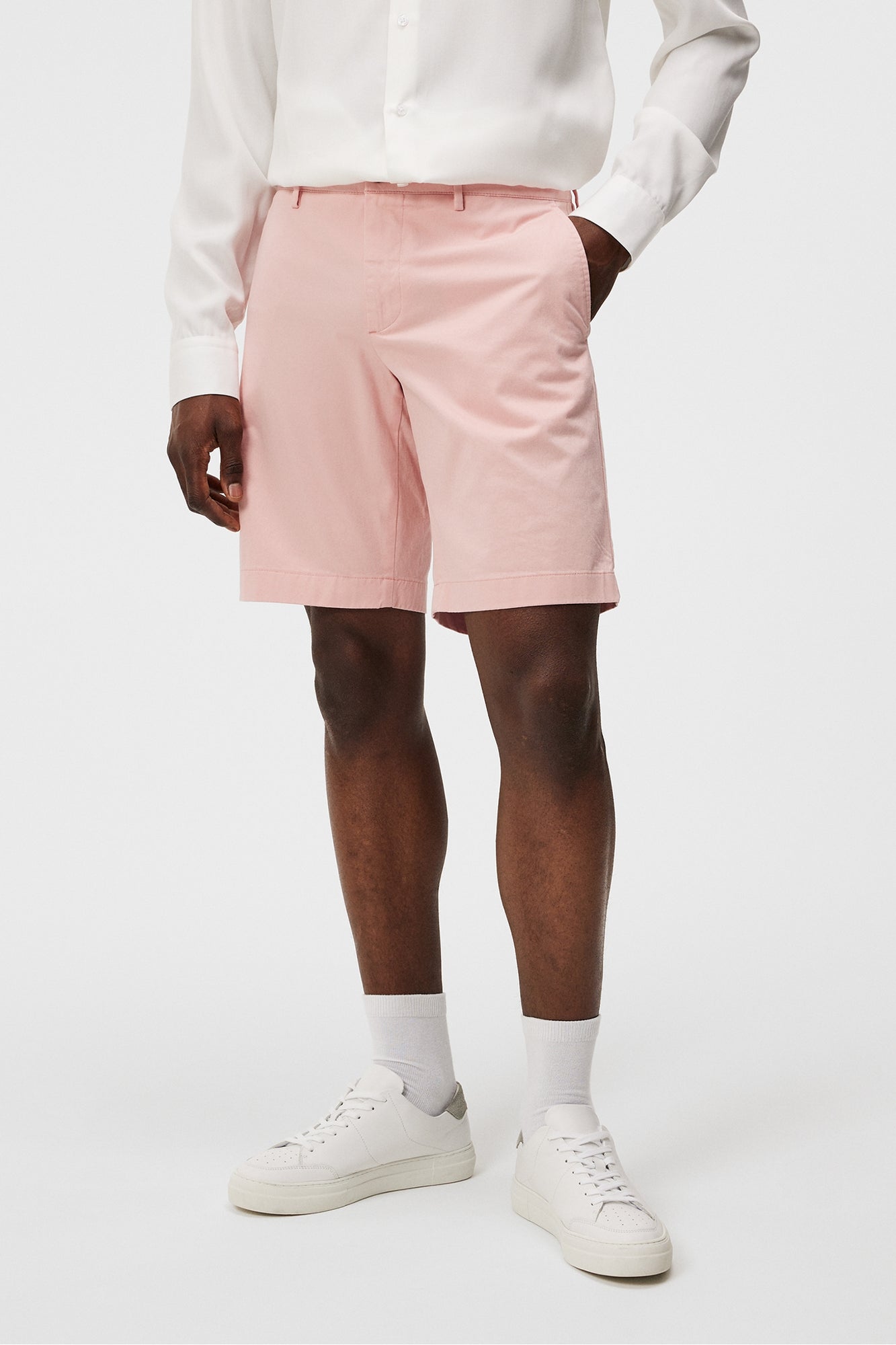 Men | Nathan Cloud Satin Shorts | Powder Pink