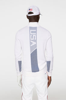 Men | Nathaniel Half Zip Sweater | White