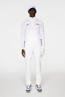 Men | Nathaniel Half Zip Sweater | White