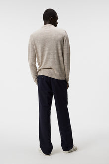 Men | Nylo Linen Blend Full Zip | Safari Beige