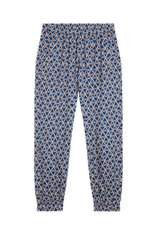 Men | Petrus Print Pant | Estate Blue Diamond