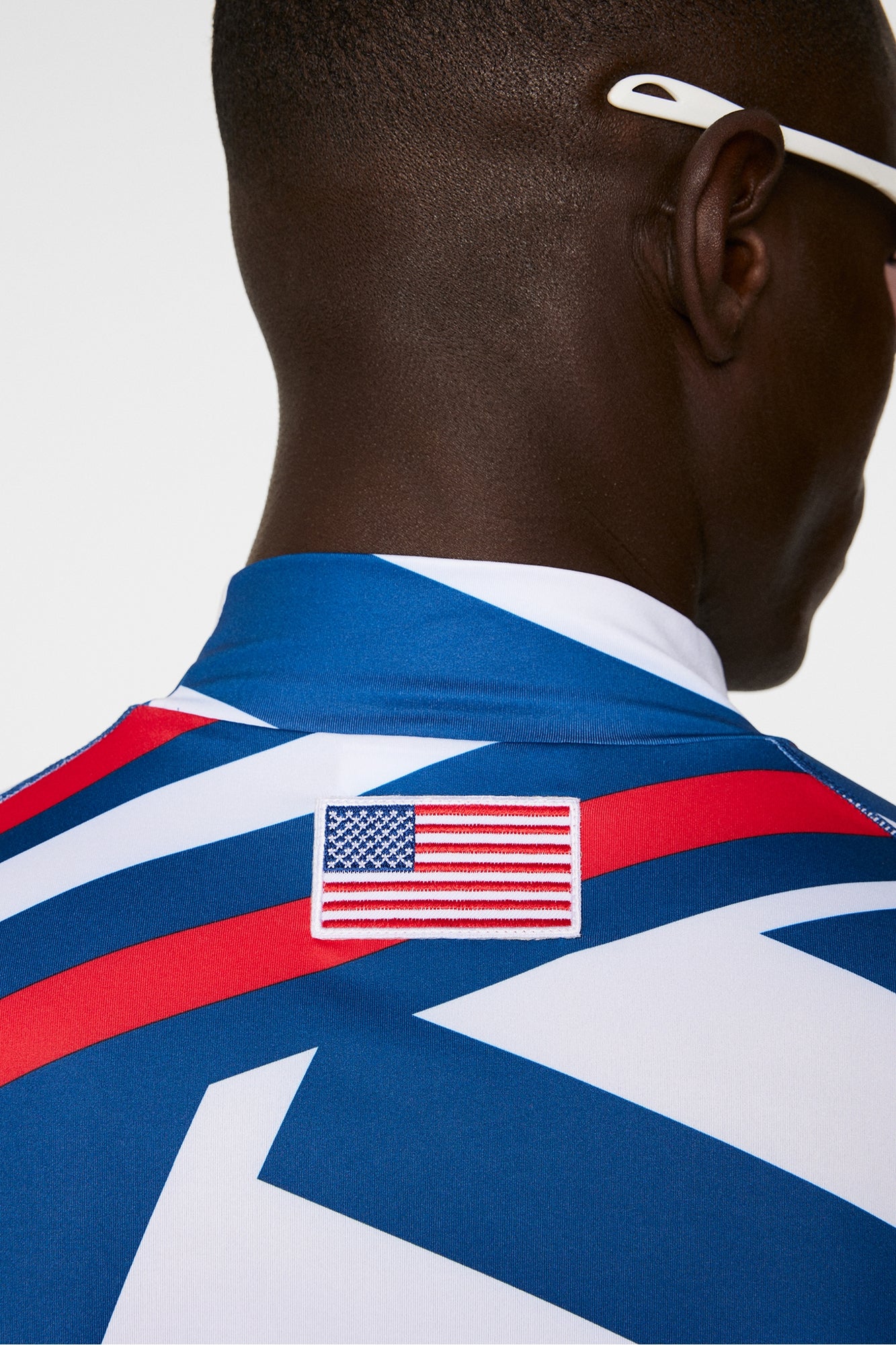 Men | Rene Print Baselayer | US Golf Red