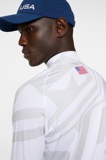 Men | Rene Print Baselayer | US Golf White