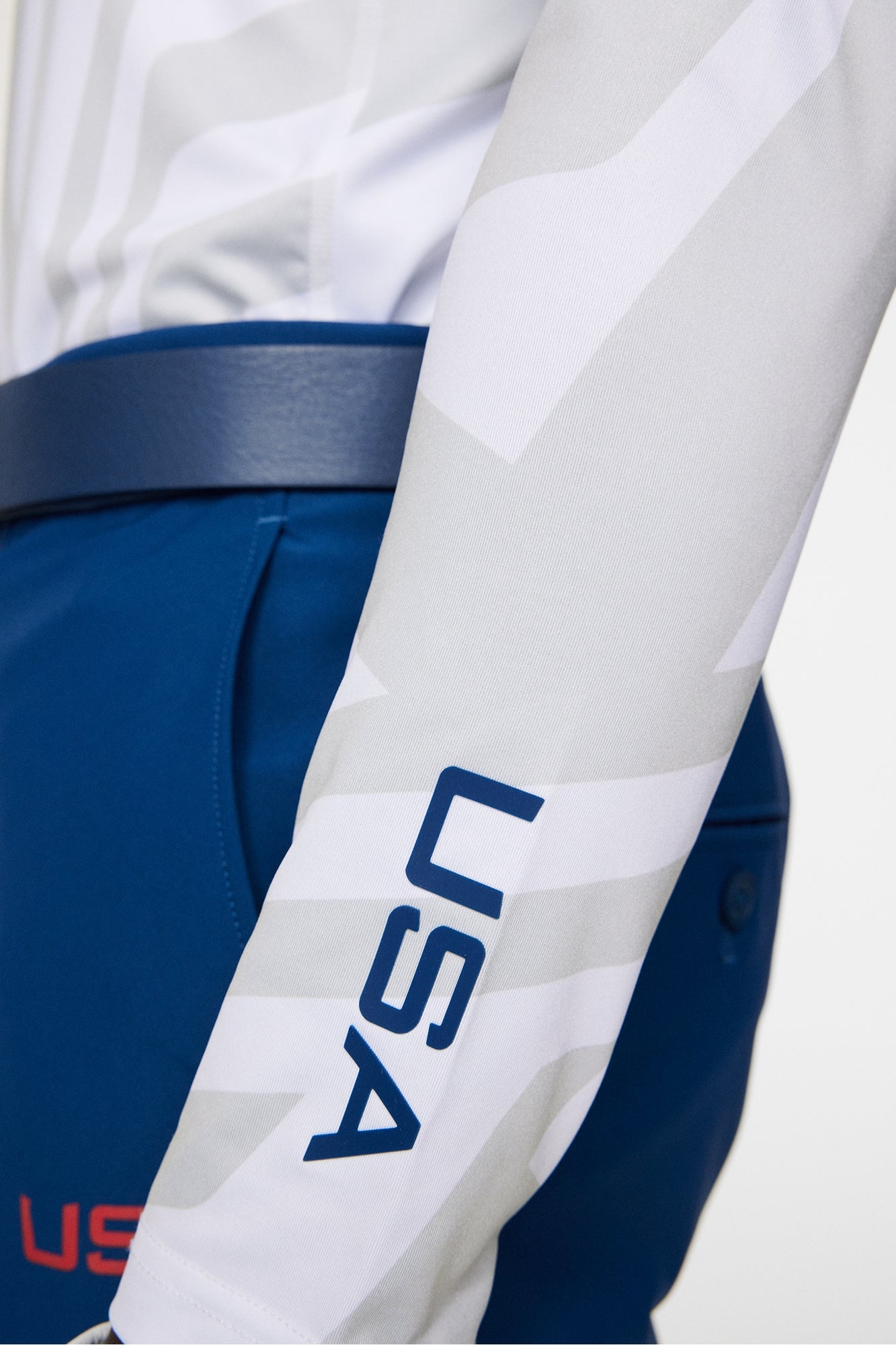 Men | Rene Print Baselayer | US Golf White