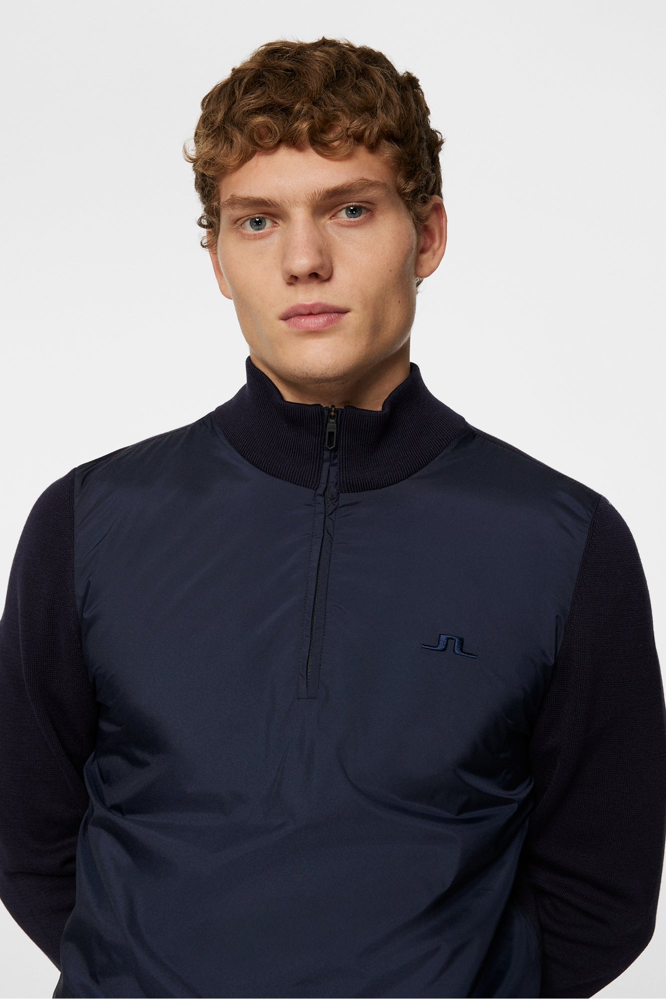 Men | Rob Hybrid Quarter Zip | JL Navy