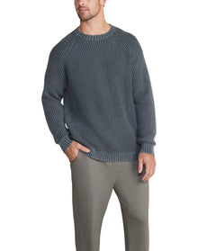 Men | Sunbleached Ribbed Pullover | Coal