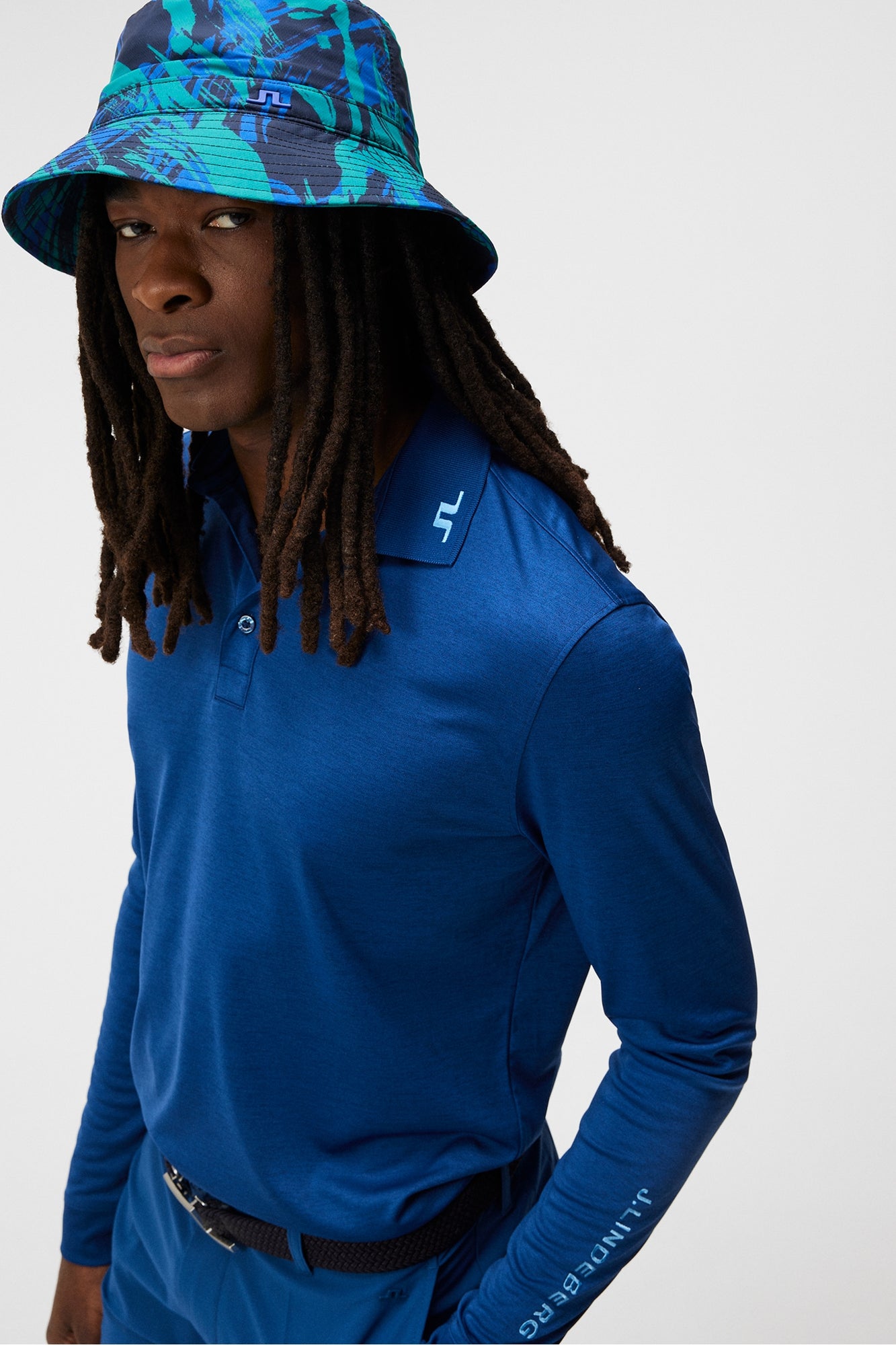 Men | Tour Tech Long Sleeve | Estate Blue Melange