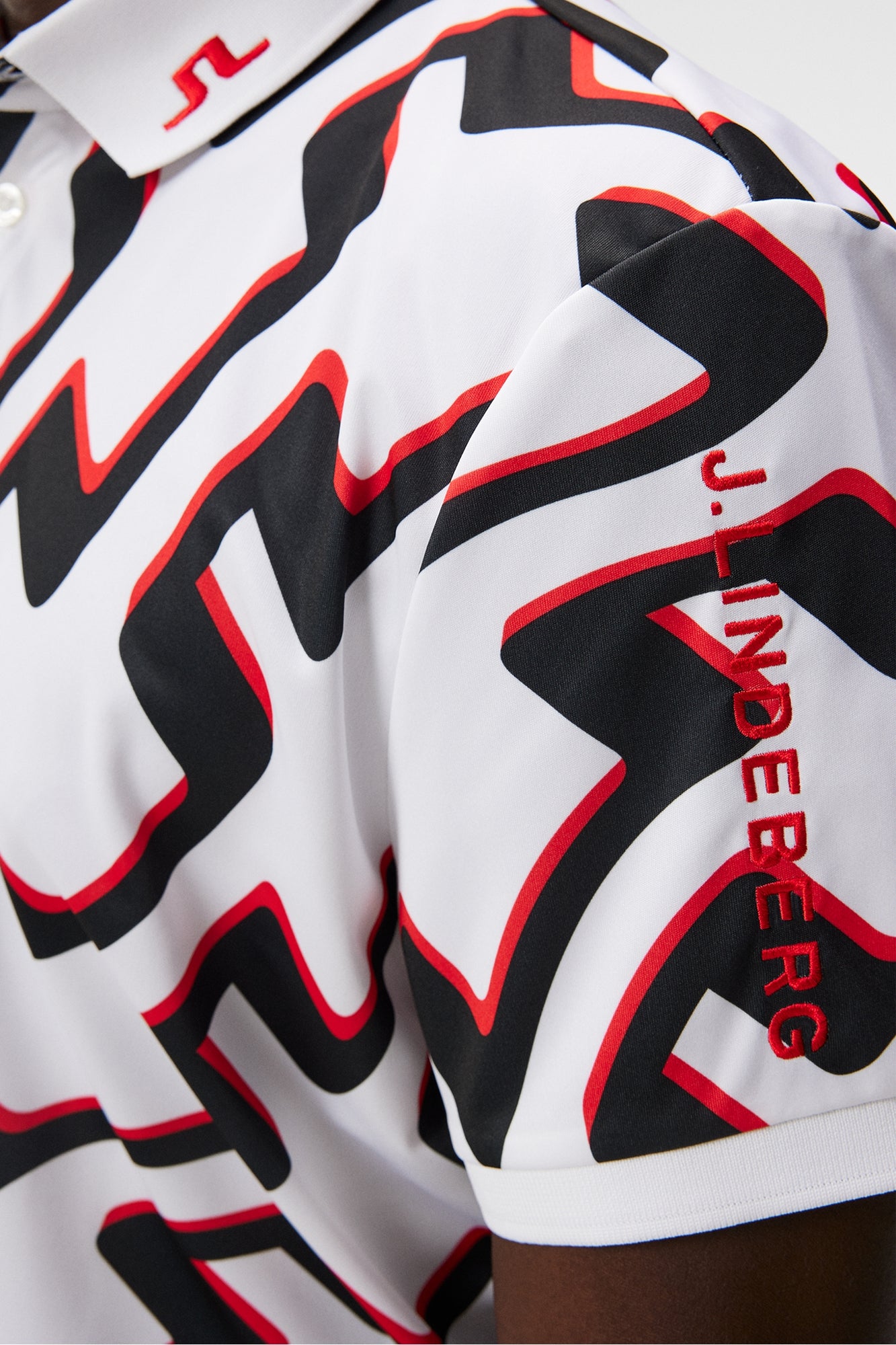 Men | Tour Tech Reg Fit Print Polo | Bridge Wave White