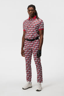 Men | Tour Tech Reg Fit Print Polo | Micro Bridge Cherry