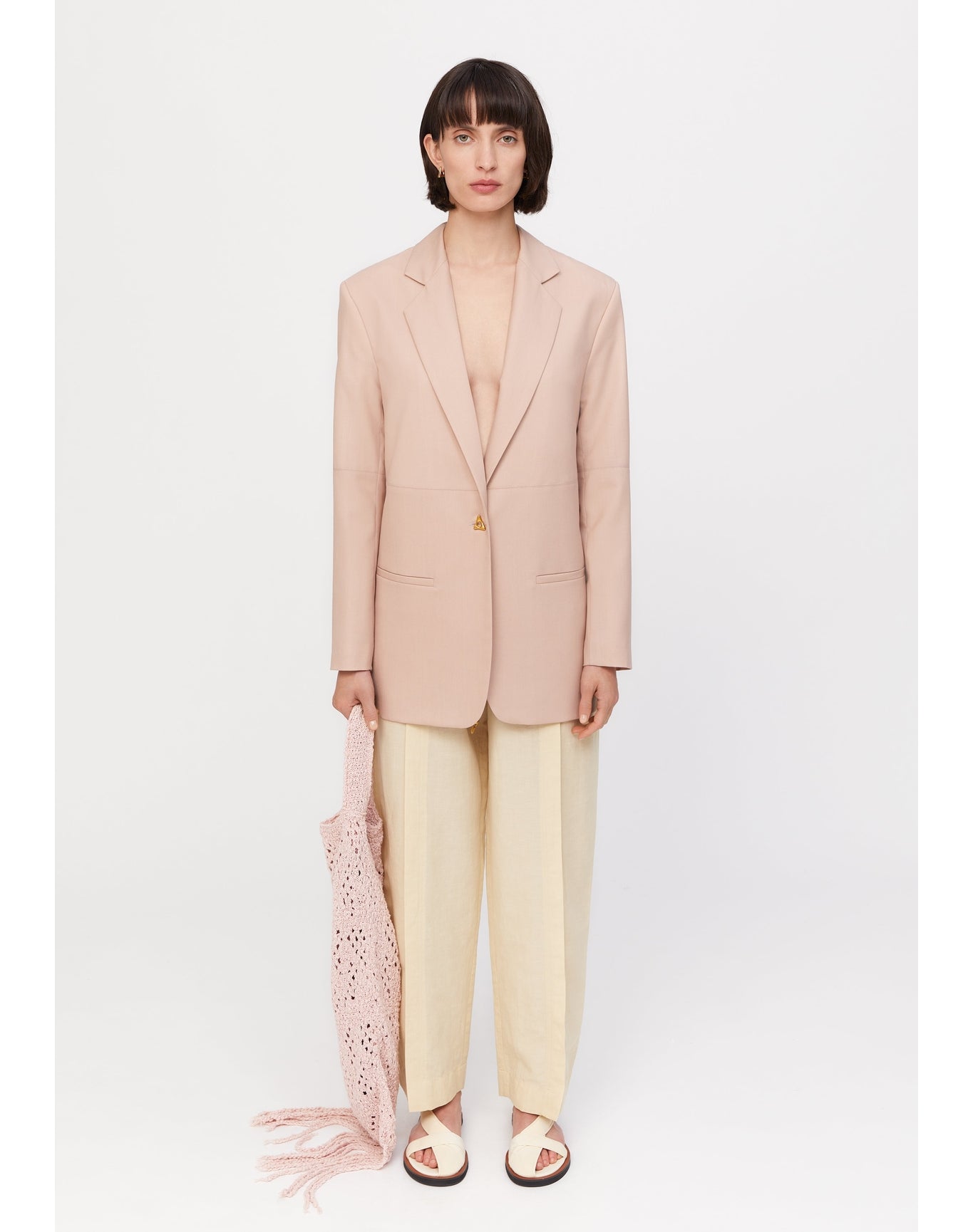 Mercedes | Classic Blazer | Pale Rose