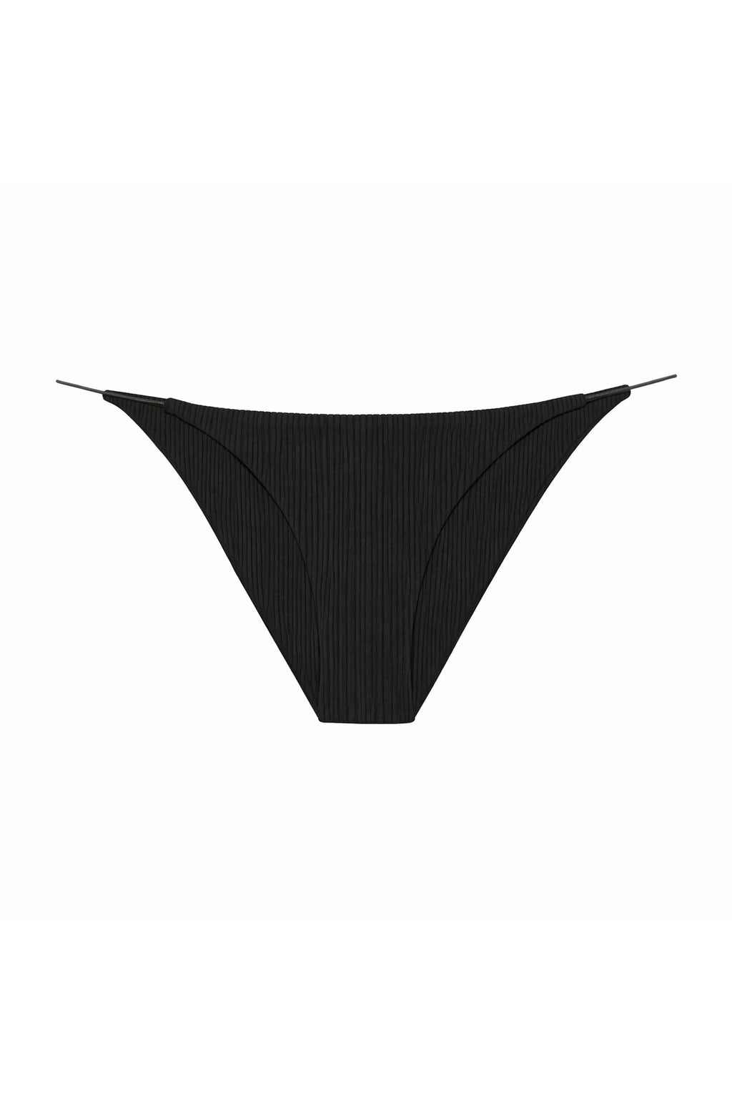 Micro Bare Minimum Bottom | Black Ribbed