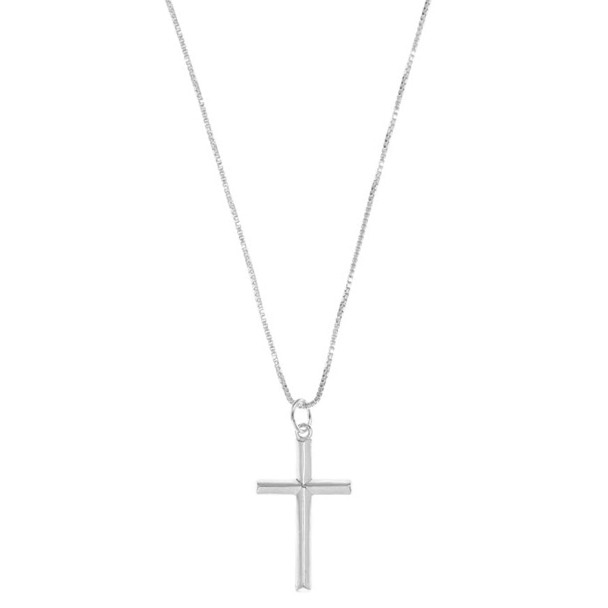 The Cross Pendant Necklace | Gold Vermeil & Sterling Silver