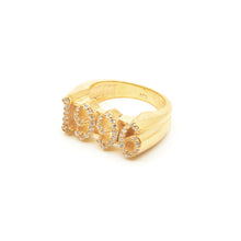 The Old English Iced Year Ring | 18KT Gold Vermeil