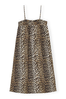 Midi Strap Dress | Leopard