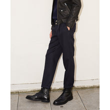 Midnight Blue Slim Fit Trousers With Chain | Men | Navy