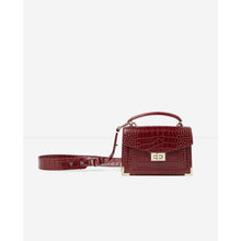 Mini Emily Bag In Mock Croc | Women | Burgundy