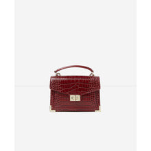 Mini Emily Bag In Mock Croc | Women | Burgundy