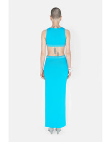 Mirrored Luna Dress | Turquoise