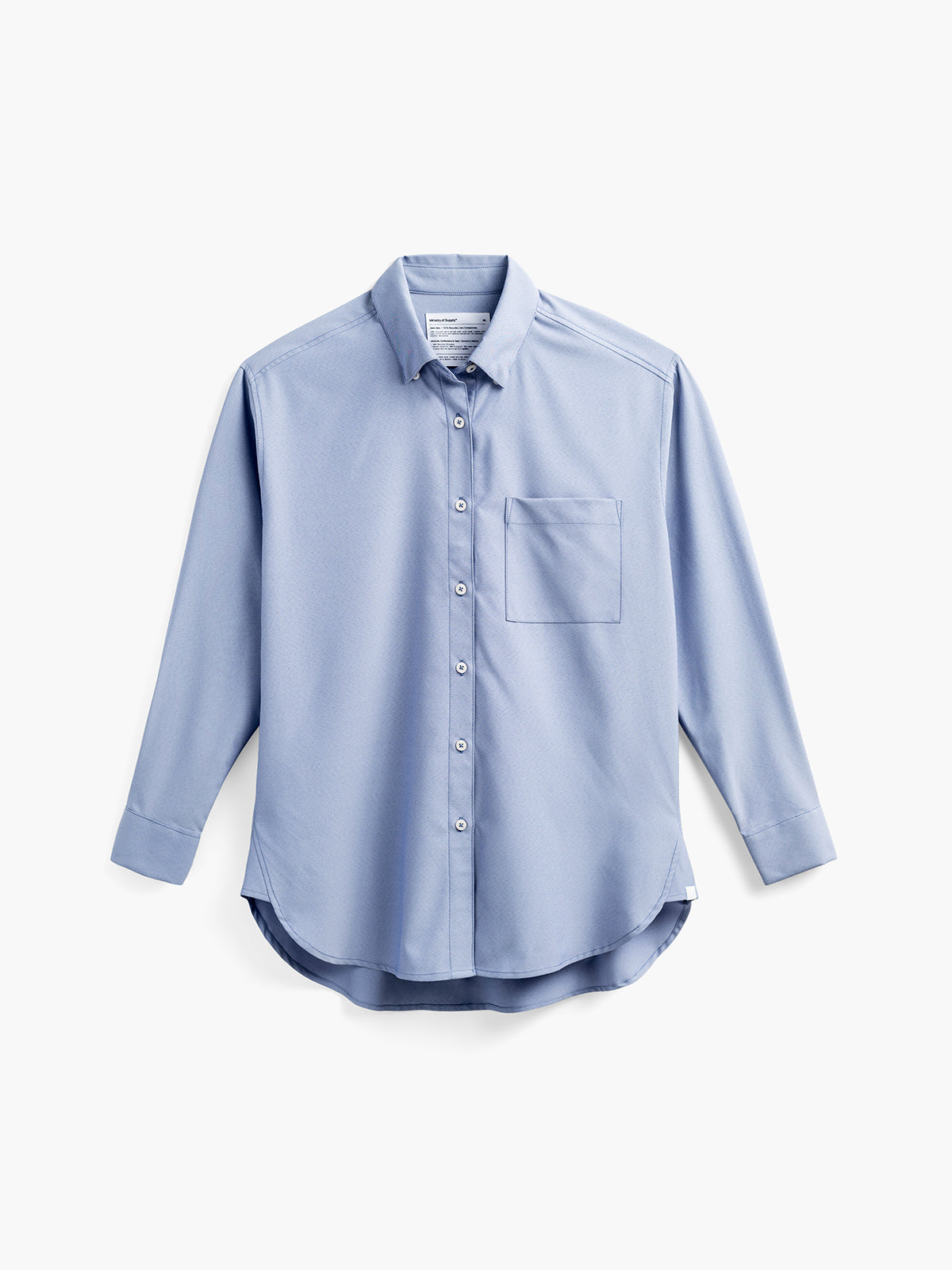 Womens | Aero Zero Oversized Shirt | Densim Blue ensd on ensd