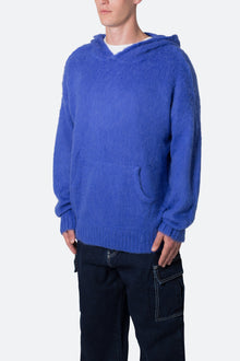 Mohair Hoodie | Blue