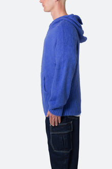 Mohair Hoodie | Blue
