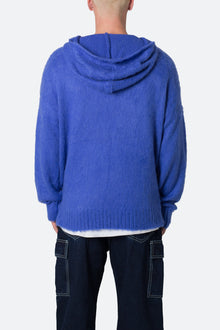 Mohair Hoodie | Blue