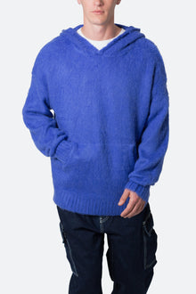 Mohair Hoodie | Blue