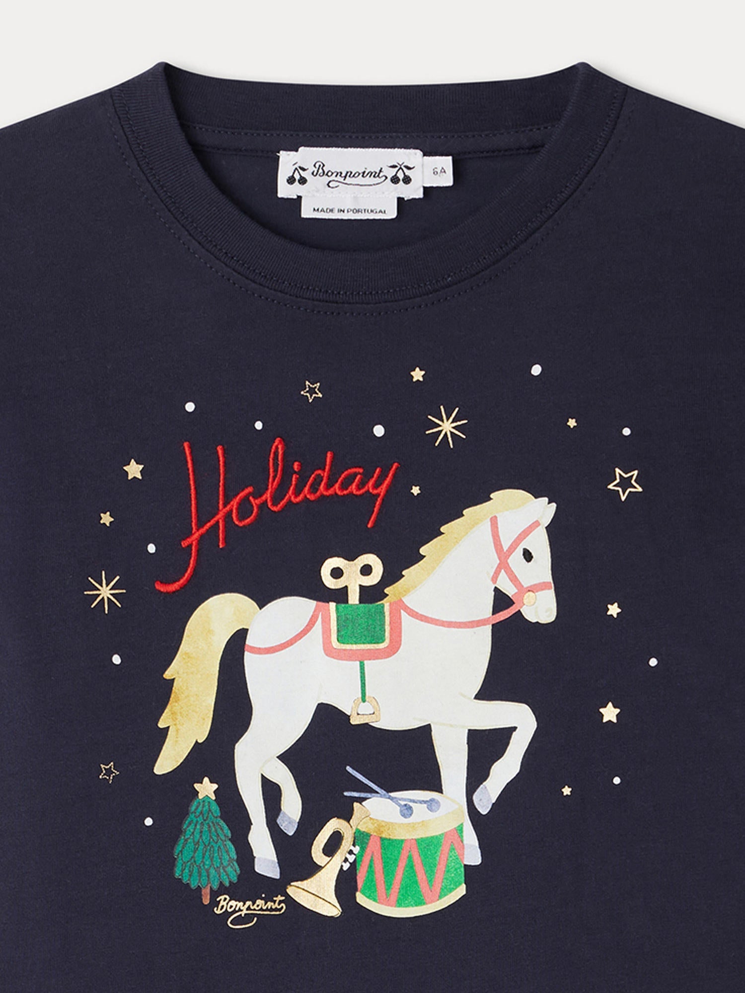 Boy | Tadda Horse Print T Shirt | Navy