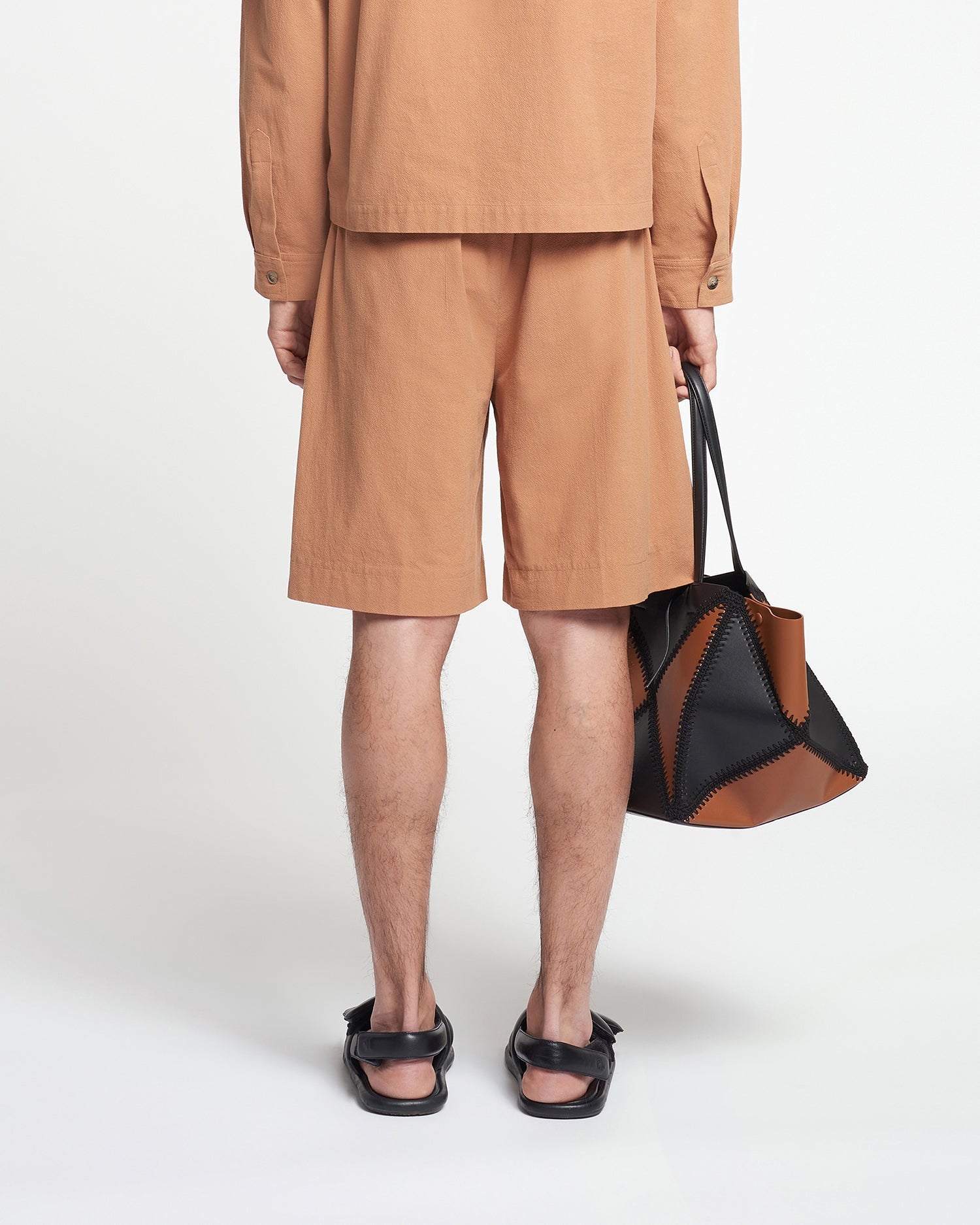 Carsten Washed-Calico Shorts | Rust