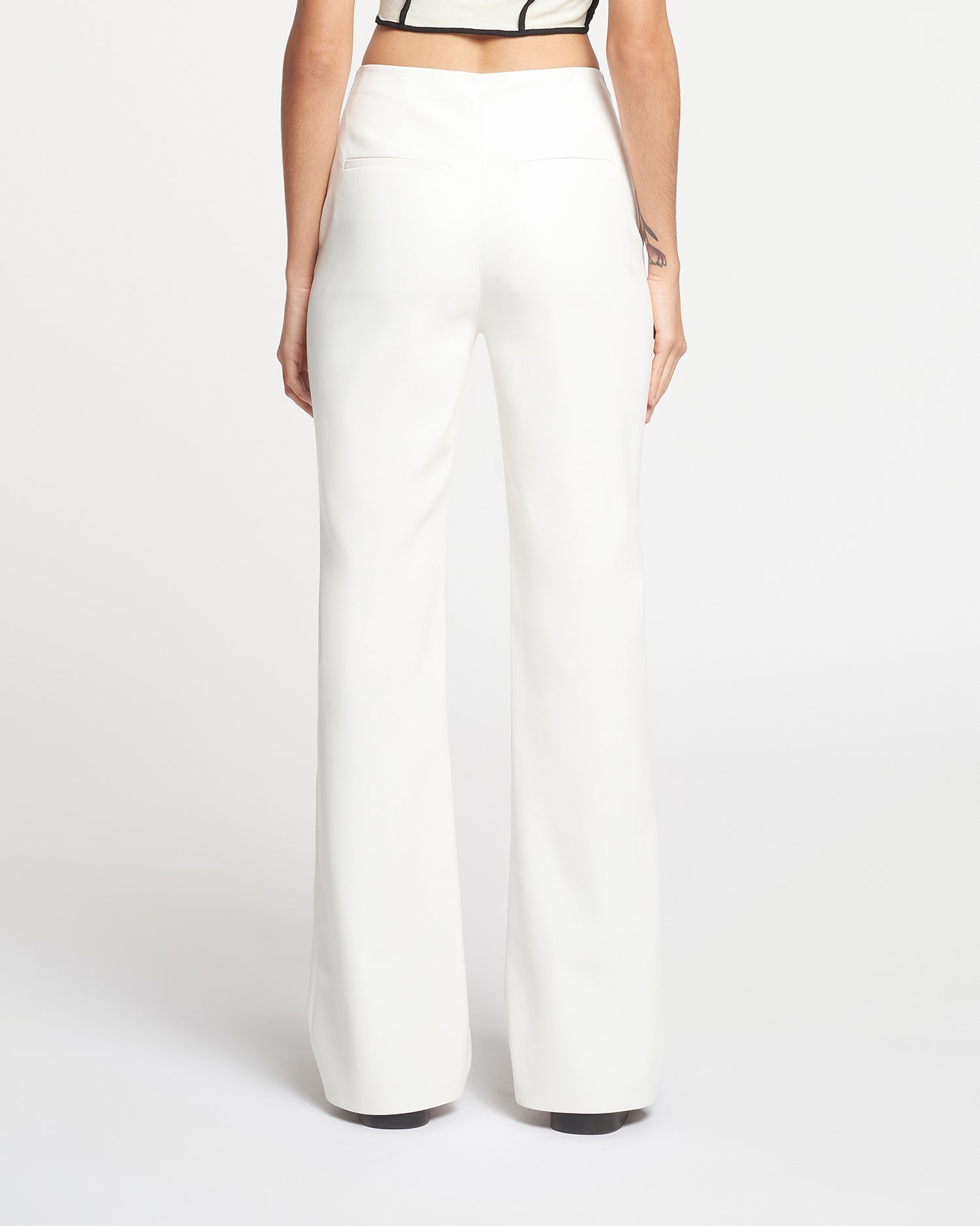 Manola Okobor Alt-Leather Pants | White