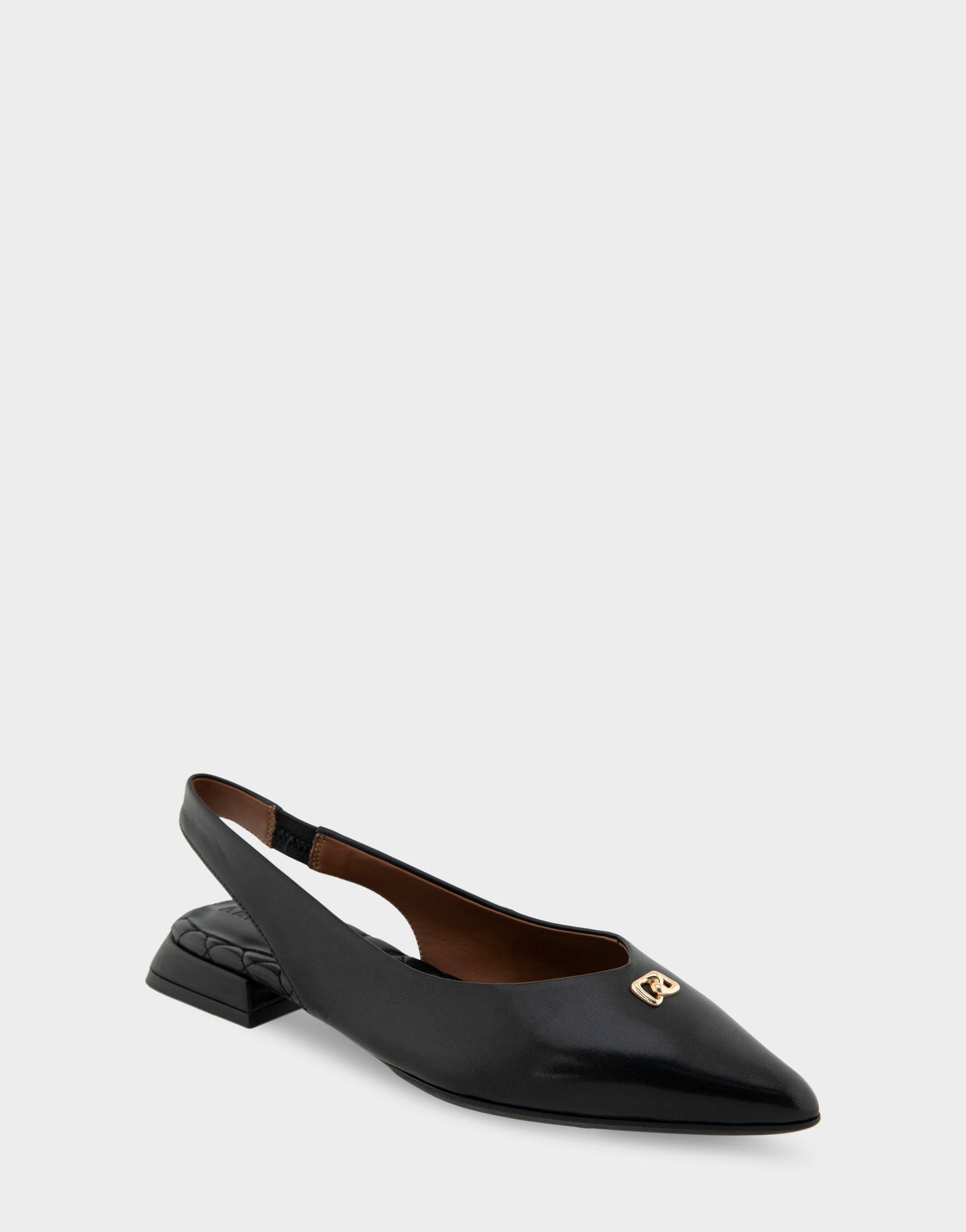 Nayana Flats | Black Leather