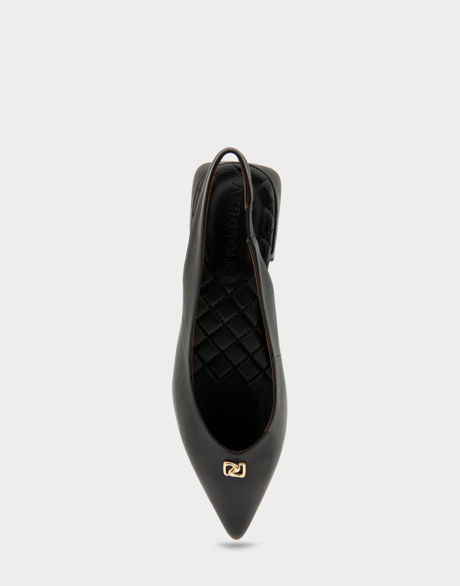 Nayana Flats | Black Leather