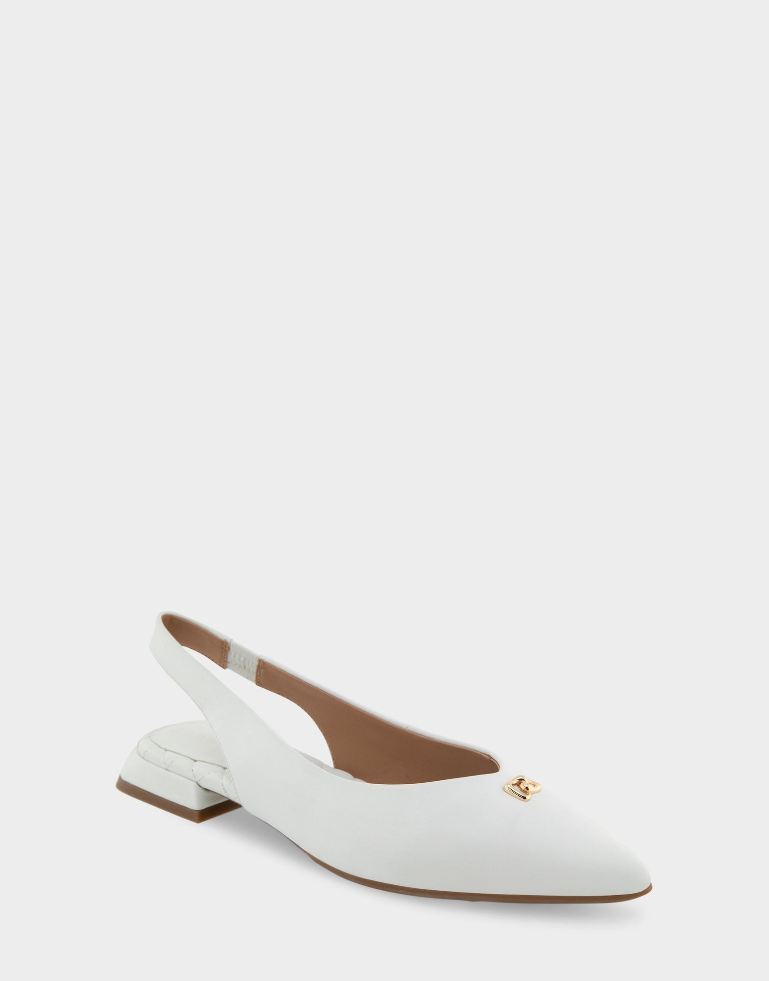 Nayana Flats | White Leather