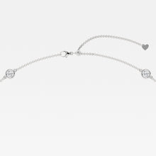 3.00 CT Round Lab-Grown Diamond | Station Necklace | 14K White Gold | F Color | VS Clarity