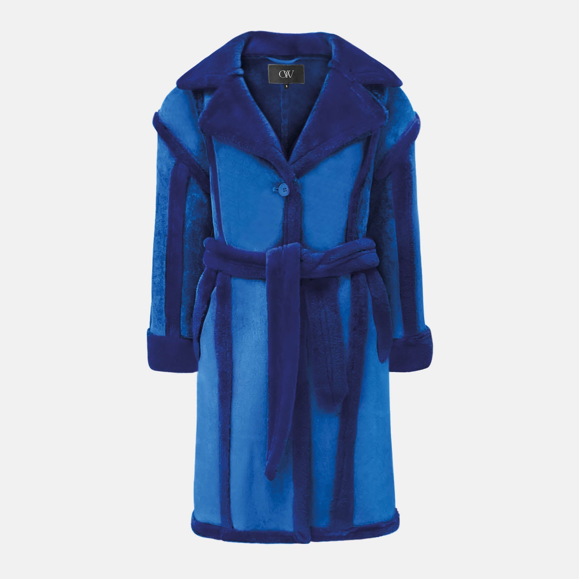 OW Collection NEW YORK Coat Coat 026 - Blue