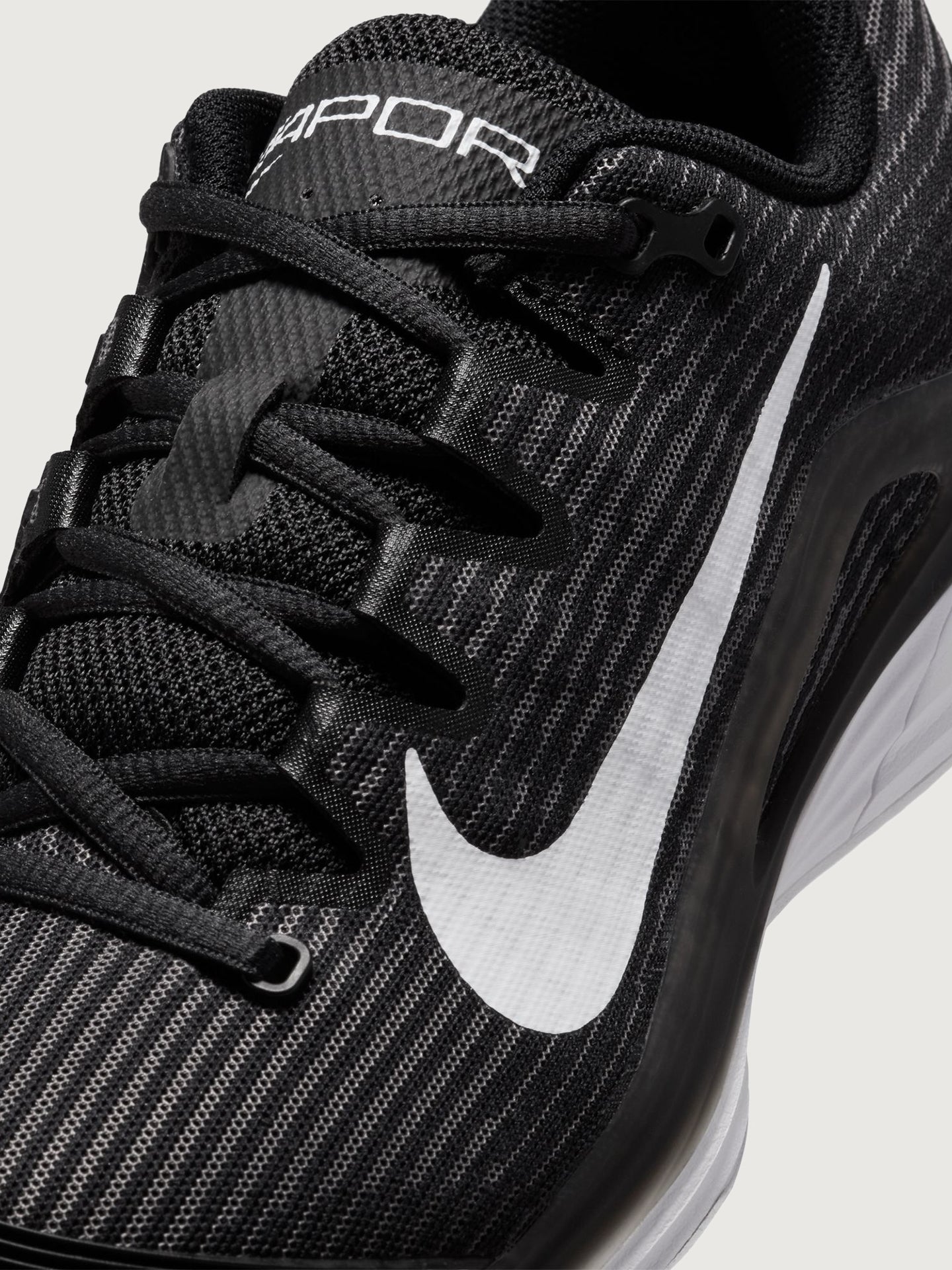 Nike Vapor 12 Sneaker | Black/White/Dark Smoke Grey