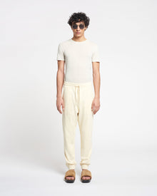 Shay Organically Grown Cotton Sweatpants | Creme