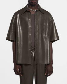 Mens | Casmir Okobor Alt-Leather Shirt | Soil