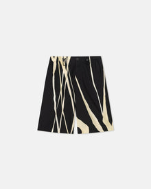 Mens | Felix Printed Silk And Cotton Blend Bermuda Shorts | Light Fringe