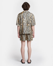 Mens | Maxton Printed Twill-Silk Shirt | Leopard