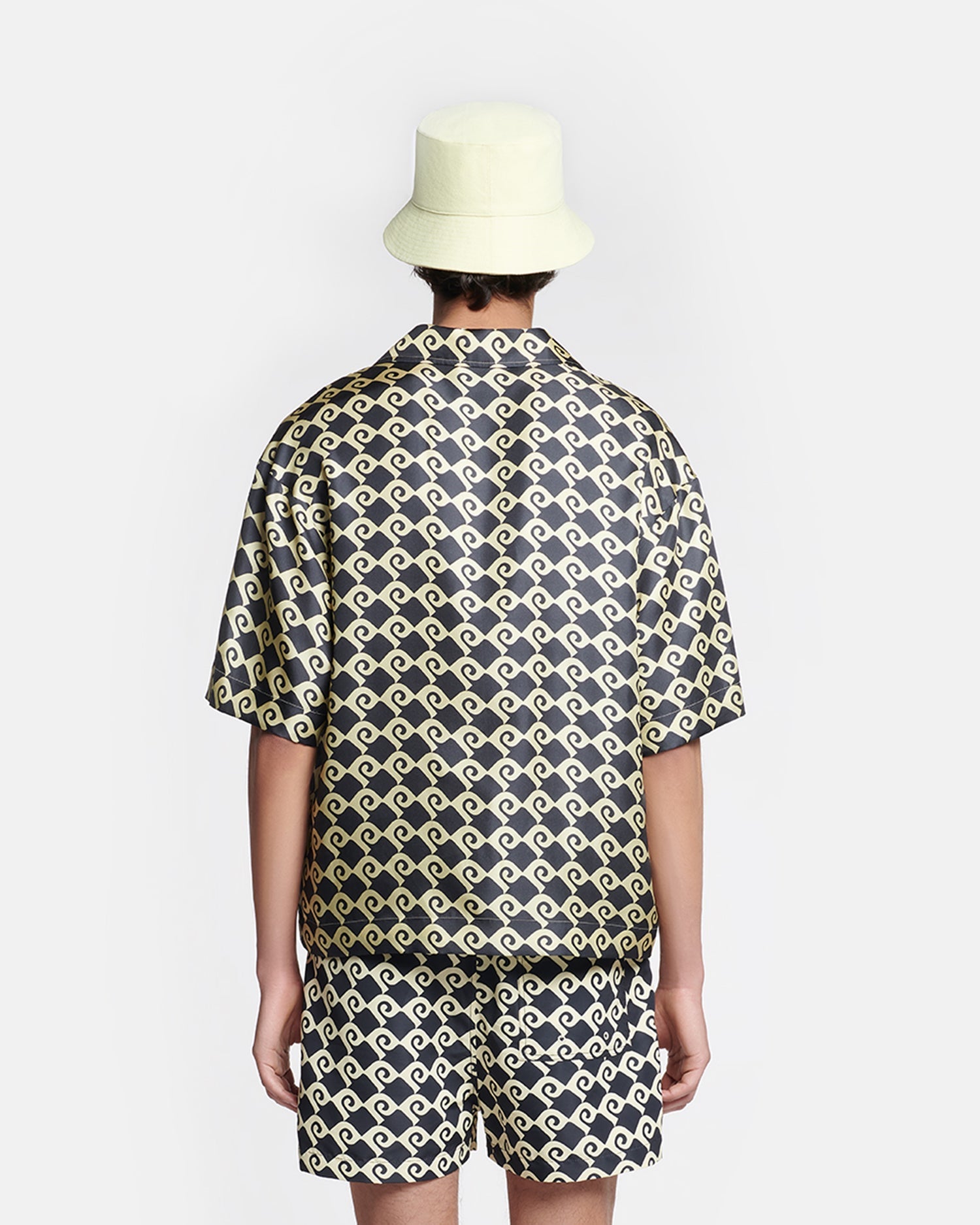 Maxton Printed Silk-Twill Shirt | Diamond Check