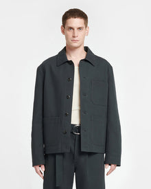 Saon Structured Twill Jacket | Anthracite