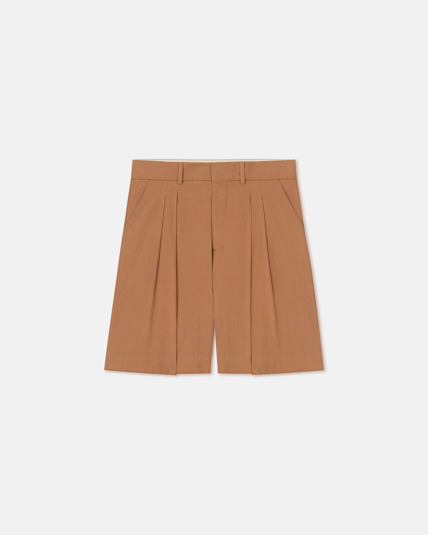 Carsten Washed-Calico Shorts | Rust